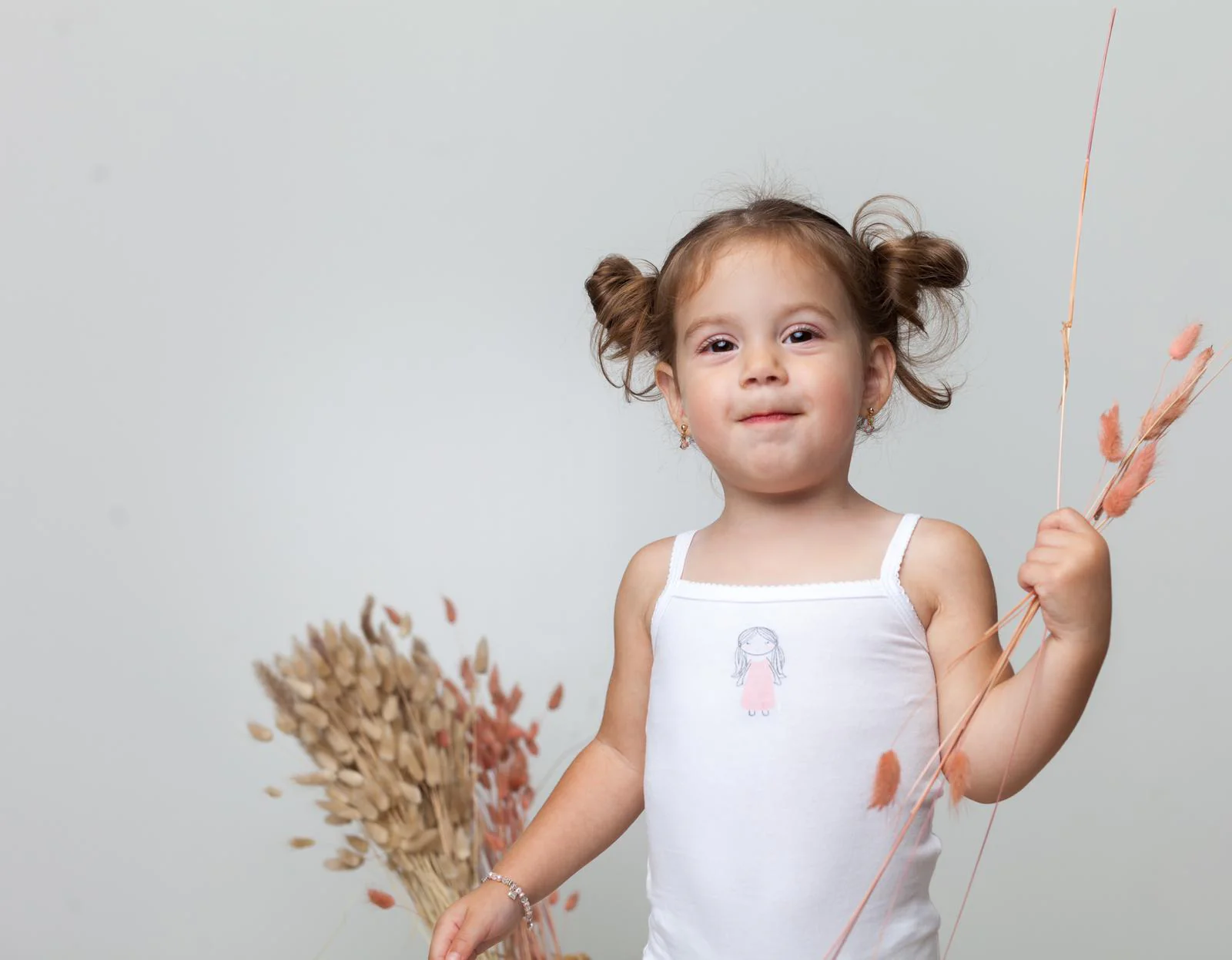 Aime Baby Girl Print Undershirt (pattern version slightly varies) - Image 4