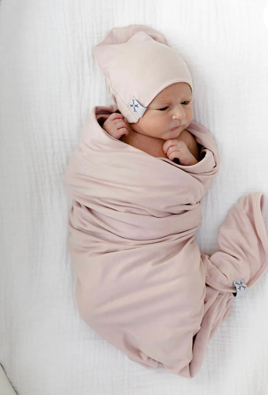 Blush Beanie & Blanket Set - Image 4