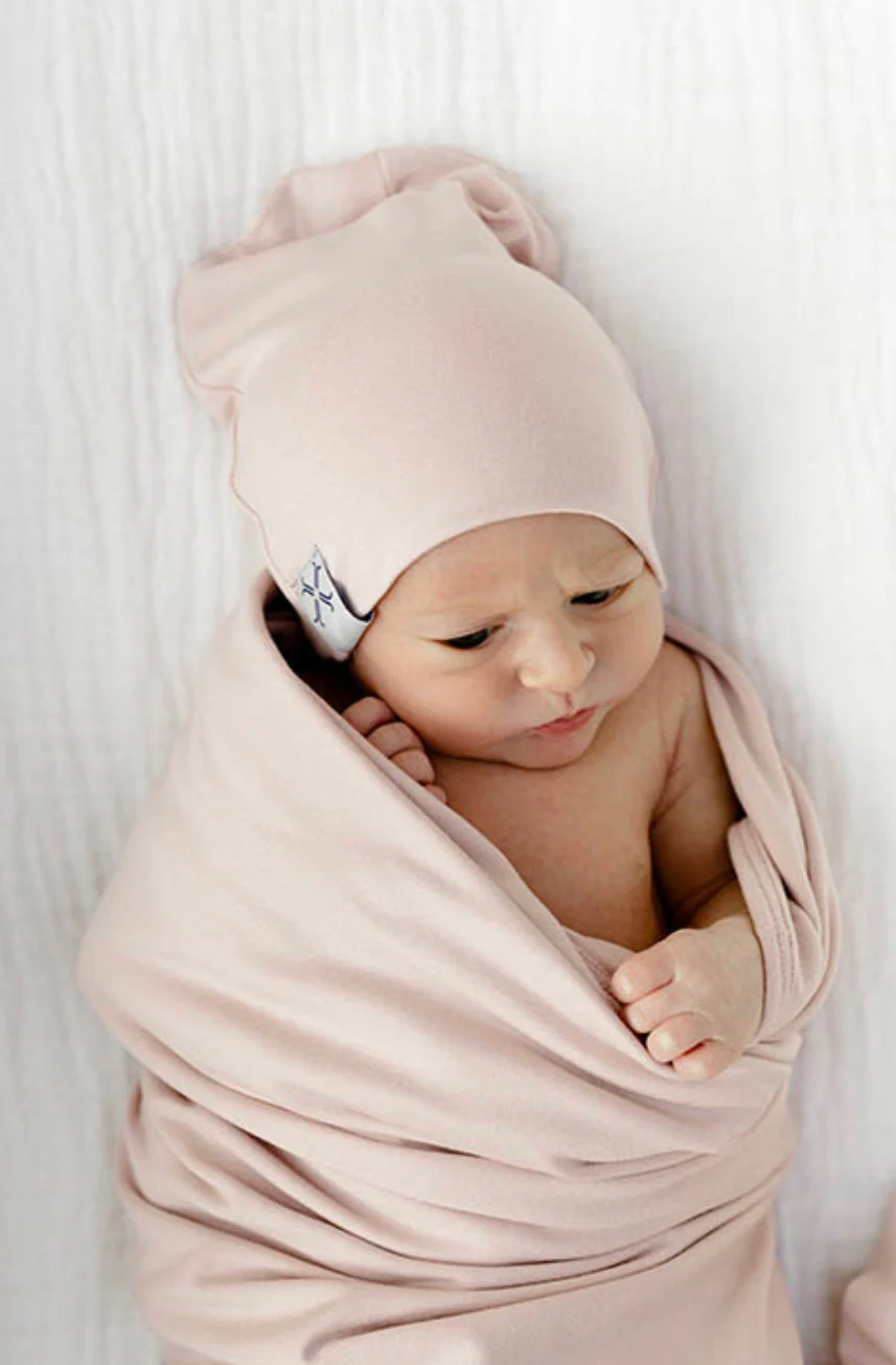 Blush Beanie & Blanket Set - Image 6