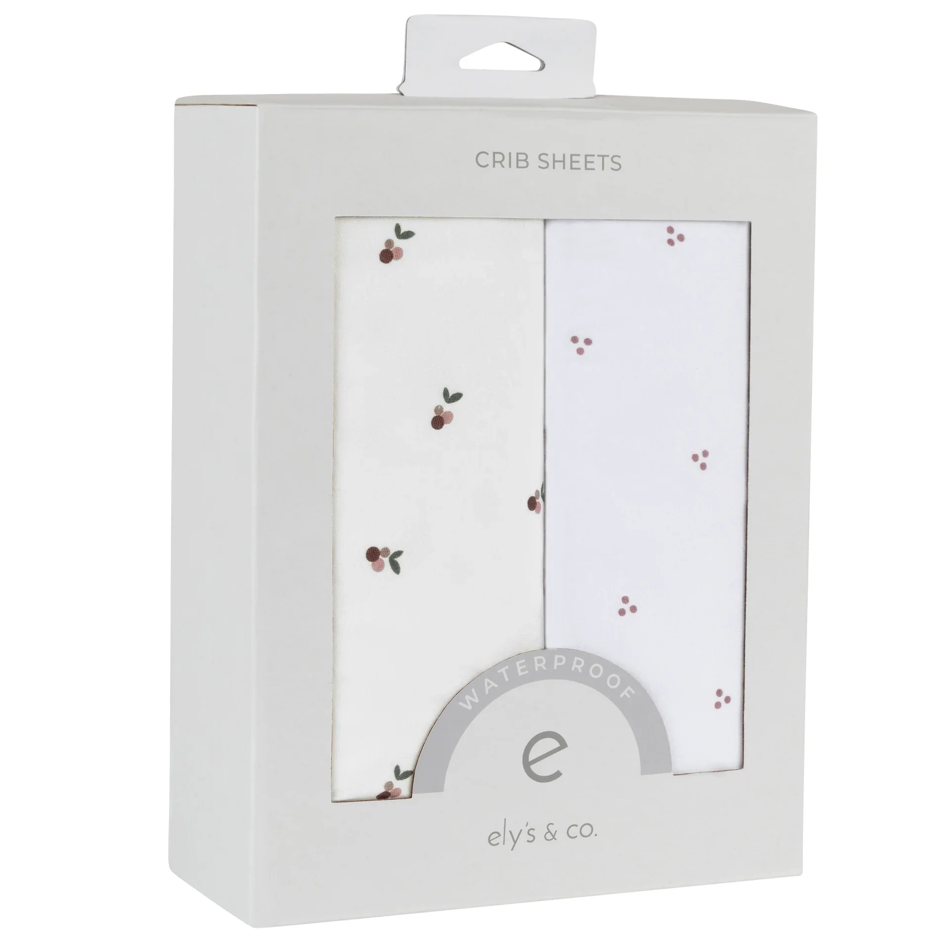 Ely's & Co Waterproof Crib Sheet Set - Lavender Berry - Image 3