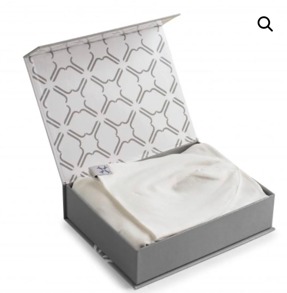 Jacqueline & Jac Beanie & Blanket Set Natural White - Image 3